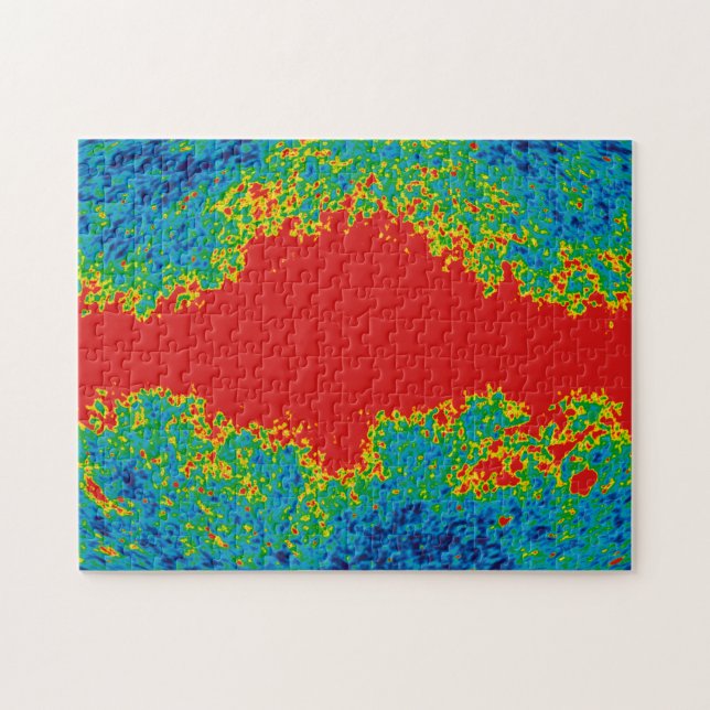 Milky Way Galaxy Veil Over WMAP Universe   Jigsaw Puzzle (Horizontal)