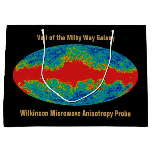 Milky Way Galaxy Veil Over WMAP Universe   Large Gift Bag