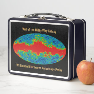 Milky Way Galaxy Veil Over WMAP Universe Metal Lunch Box