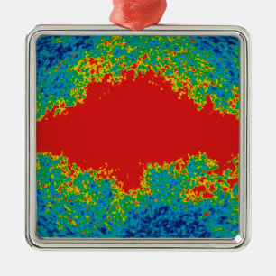 Milky Way Galaxy Veil Over WMAP Universe   Metal Tree Decoration