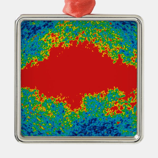 Milky Way Galaxy Veil Over WMAP Universe   Metal Tree Decoration (Front)