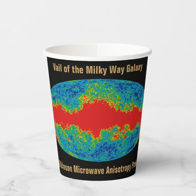Milky Way Galaxy Veil Over WMAP Universe   Paper Cups (Left)