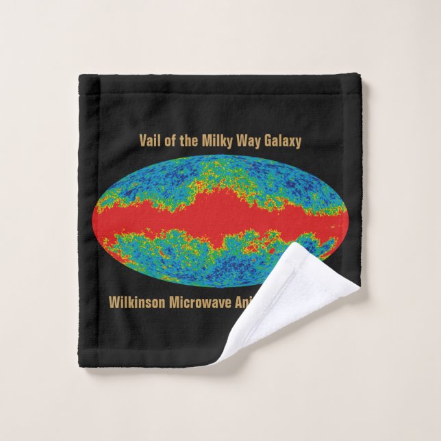 Milky Way Galaxy Veil Over WMAP Universe   Wash Cloth (Wash Cloth)