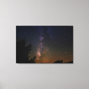 Milky Way night sky, California Canvas Print