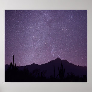 Milky Way over Arizona with Gemini, Taurus & Orion Poster