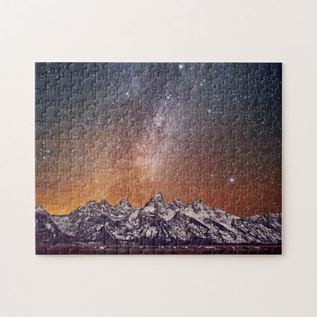 Milky Way over Grand Teton Jigsaw Puzzle (Horizontal)