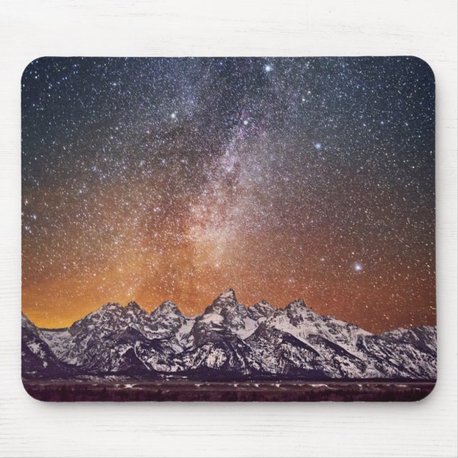 Milky Way over Grand Teton Mouse Mat (Front)