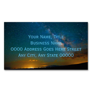 Milky Way over Taos, New Mexico Magnetic Business Card