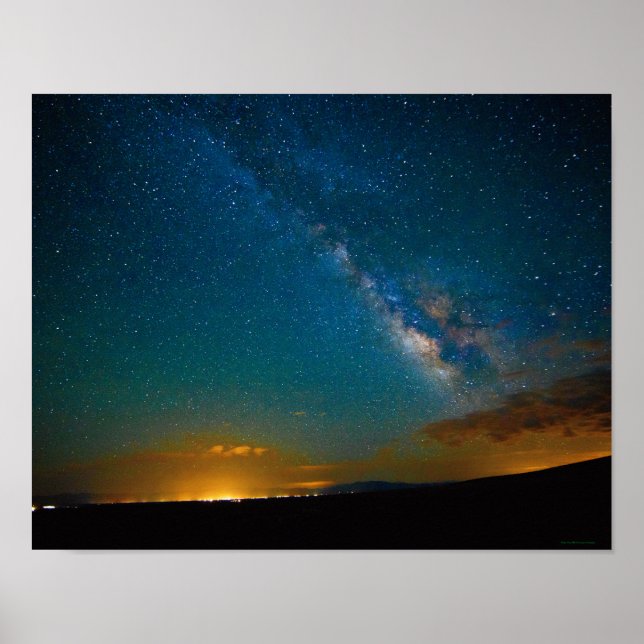 Milky Way over Taos, New Mexico Poster (Front)