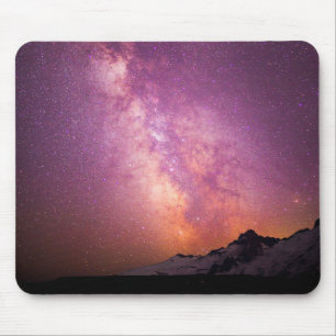Milky Way   Over the Shoulder of Mt. Rainier Mouse Mat