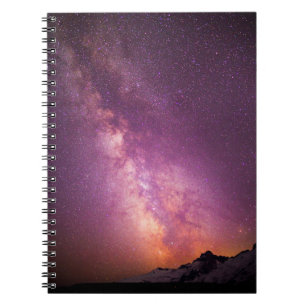 Milky Way Over the Shoulder of Mt. Rainier Notebook