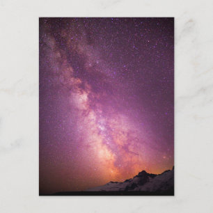 Milky Way   Over the Shoulder of Mt. Rainier Postcard