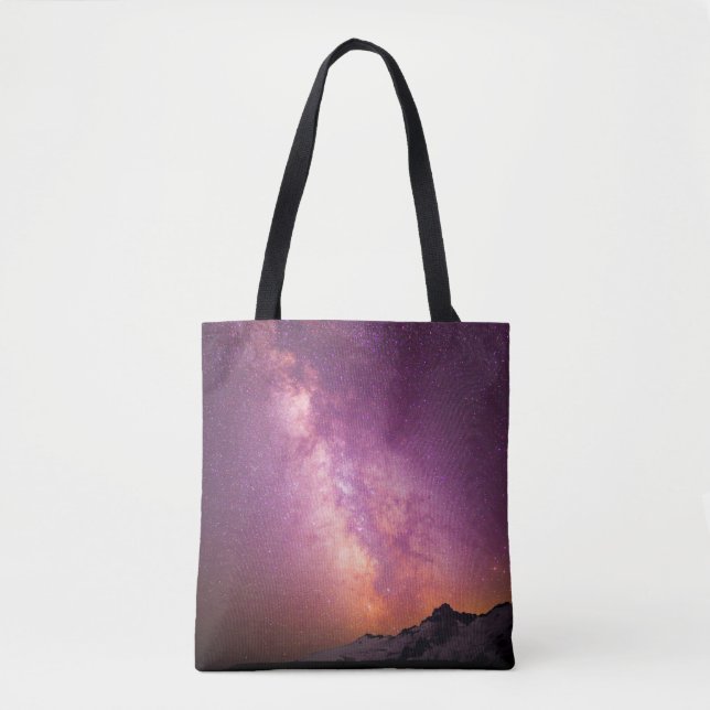 Milky Way | Over the Shoulder of Mt. Rainier Tote Bag (Front)