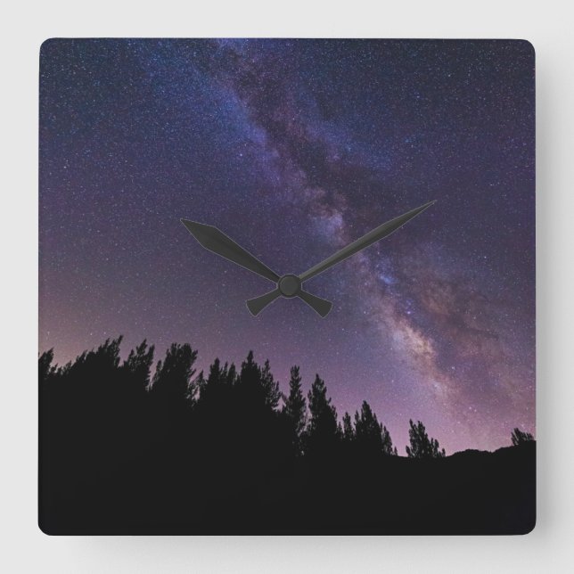 Milky Way | Rose Valley, California Square Wall Clock (Front)