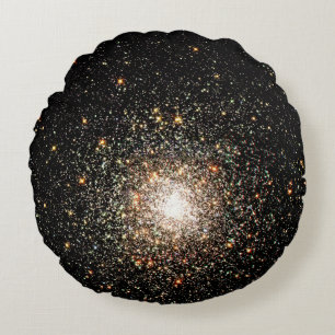 Milky Way Star Cluster Round Cushion