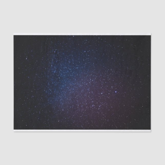 Milky Way stars night sky Tissue Paper (Front)
