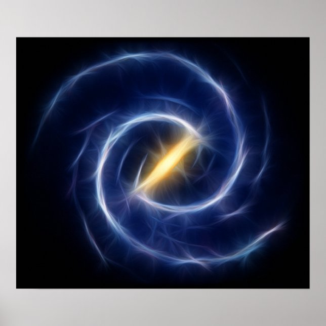Milky Way Stars Spiral Galaxy Poster (Front)