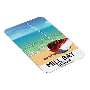 Mill Bay Devon Rail poster Magnet