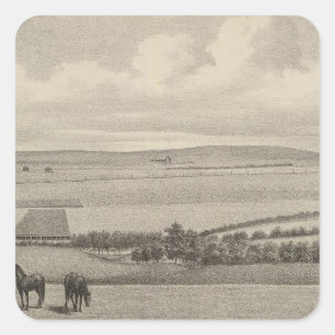 Mill Brae Ranch, Kansas Square Sticker