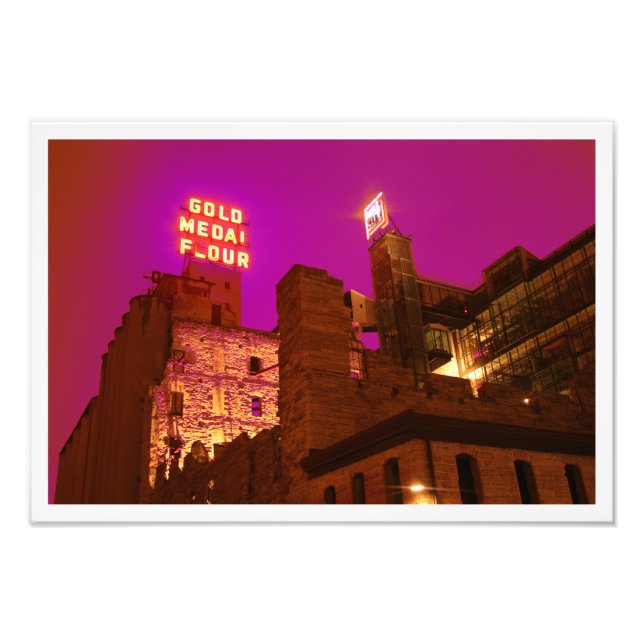 Mill City at Night Photo Print (Front)