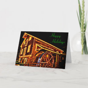 Mill in Lights Holiday Card