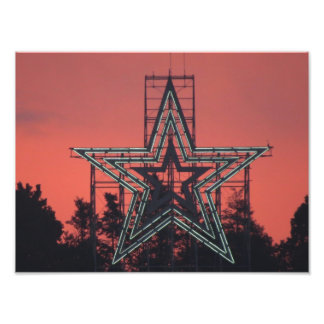 Mill Mountain/Roanoke Star at sunset Photo Print