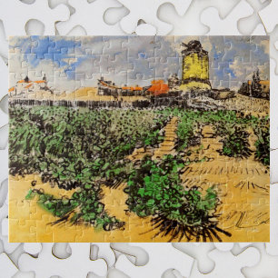 Mill of Alphonse Daudet at Fontevielle by van Gogh Jigsaw Puzzle