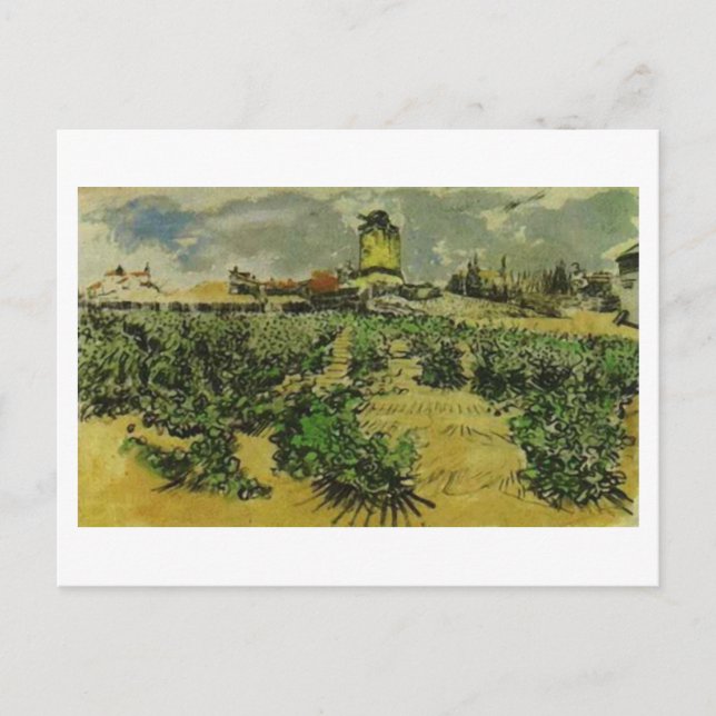 Mill of Alphonse Daudet, Vincent van Gogh Postcard (Front)