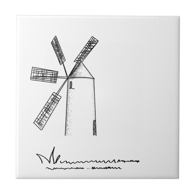 mill on white background tile (Front)