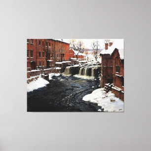 Mill Scene Canvas Print