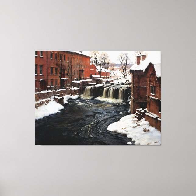 Mill Scene Canvas Print (Front)