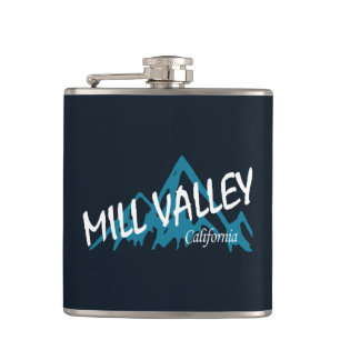 Mill Valley California Mountains Hip Flask