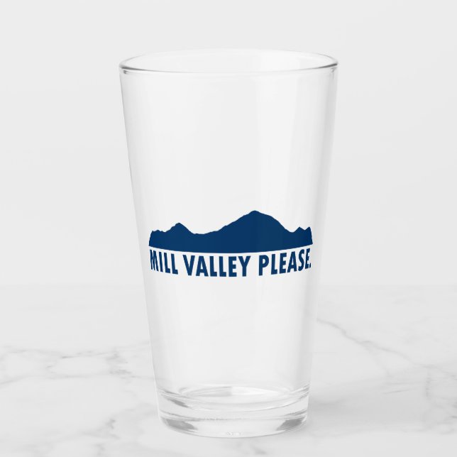Mill Valley California Please Glass (Front)