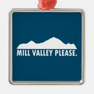 Mill Valley California Please Metal Tree Decoration