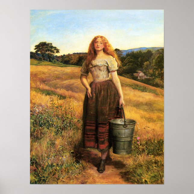 Millais - The Farmer's Daughter Poster (Front)