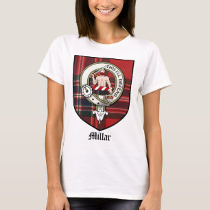 Millar Clan Crest Badge Tartan T-Shirt