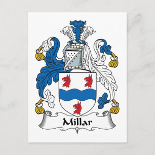 Millar Family Crest Postcard