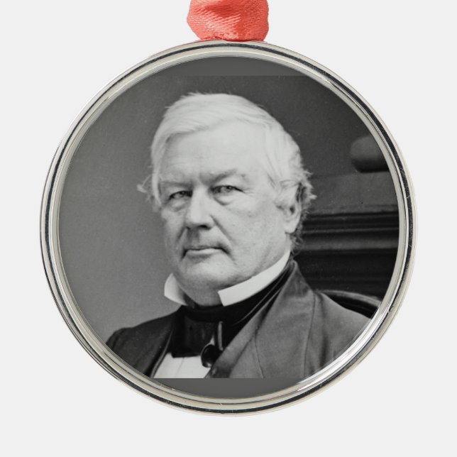 Millard Fillmore 13th President Metal Tree Decoration (Front)