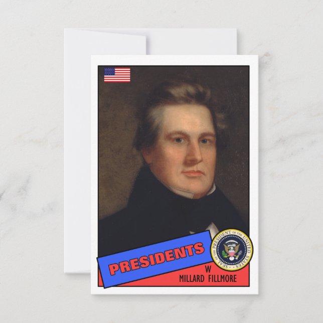 Millard Fillmore Baseball Card (Front)