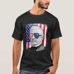 Millard Fillmore US flag TShirt 4th of July
