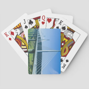 Millau Viaduct Bridge, Tran Valley, France Playing Cards
