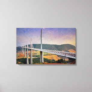 Millau Viaduct, France Canvas Print