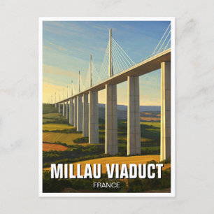 Millau Viaduct France Travel Postcard
