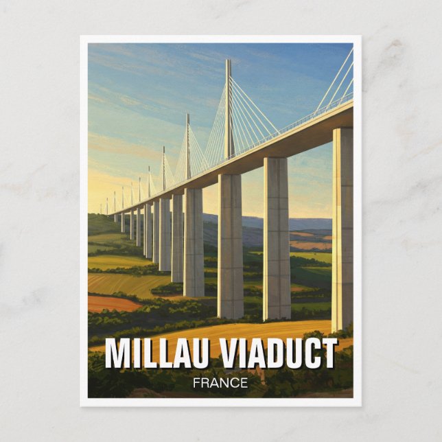 Millau Viaduct France Travel Postcard (Front)