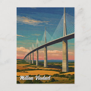Millau Viaduct France Travel Postcard