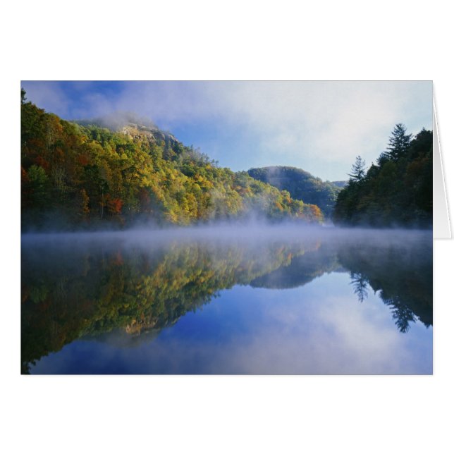 Millcreek Lake and autumn colours at sunrise, (Front Horizontal)