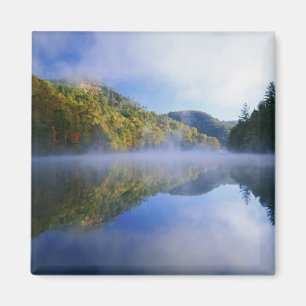Millcreek Lake and autumn colours at sunrise, Magnet