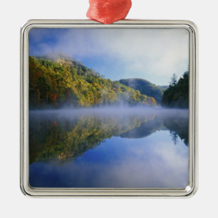 Millcreek Lake and autumn colours at sunrise, Metal Tree Decoration