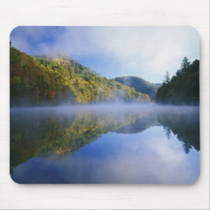 Millcreek Lake and autumn colours at sunrise, Mouse Mat