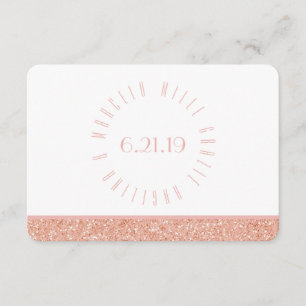 Mille Grazie Italian Rose Gold Glitter Thank You